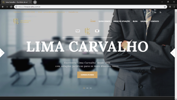 Imagem do site Lima Carvalho